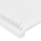 vidaXL Κεφαλάρι με Πτερύγια Λευκό 103x23x118/128 εκ. Συνθετικό Δέρμα