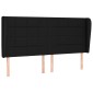 vidaXL Κεφαλάρι με Πτερύγια Μαύρο 183x23x118/128 εκ. Υφασμάτινο
