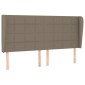 vidaXL Κεφαλάρι με Πτερύγια Taupe 203x23x118/128 εκ. Υφασμάτινο