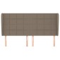vidaXL Κεφαλάρι με Πτερύγια Taupe 203x23x118/128 εκ. Υφασμάτινο
