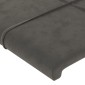 vidaXL Κεφαλάρι με Πτερύγια Σκούρο Γκρι 183x23x118/128 εκ. Βελούδινο