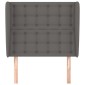 vidaXL Κεφαλάρι με Πτερύγια Γκρι 83x23x118/128 εκ. Συνθετικό Δέρμα