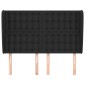 vidaXL Κεφαλάρι με Πτερύγια Μαύρο 147x23x118/128 εκ. Συνθ. Δέρμα