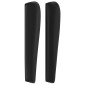 vidaXL Κεφαλάρι με Πτερύγια Μαύρο 183x23x118/128 εκ.Συνθ. Δέρμα