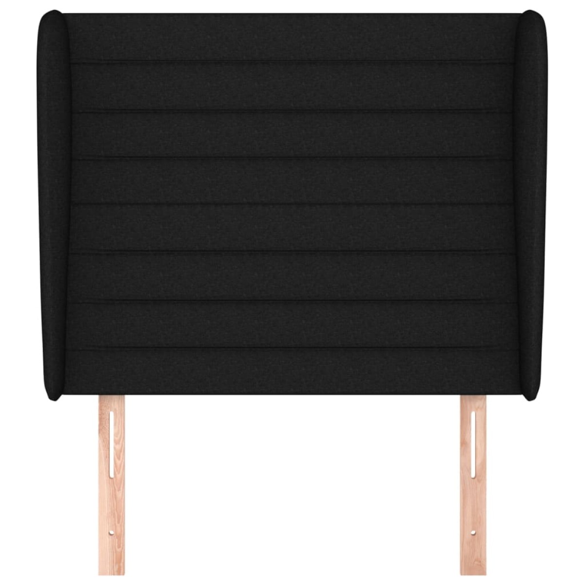 vidaXL Κεφαλάρι με Πτερύγια Μαύρο 83x23x118/128 εκ. Υφασμάτινο