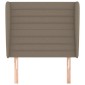 vidaXL Κεφαλάρι με Πτερύγια Taupe 83x23x118/128 εκ. Υφασμάτινο