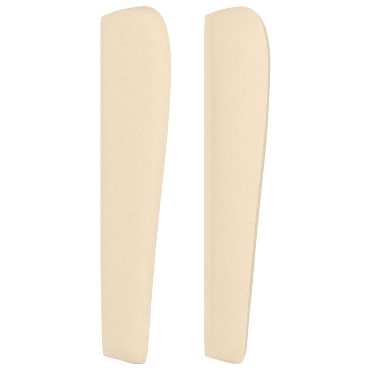 vidaXL Κεφαλάρι με Πτερύγια Κρεμ 103x23x118/128 εκ. Υφασμάτινο