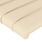 vidaXL Κεφαλάρι με Πτερύγια Κρεμ 103x23x118/128 εκ. Υφασμάτινο