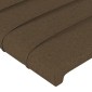 vidaXL Κεφαλάρι με Πτερύγια Σκούρο Καφέ 163x23x118/128 εκ. Υφασμάτινο