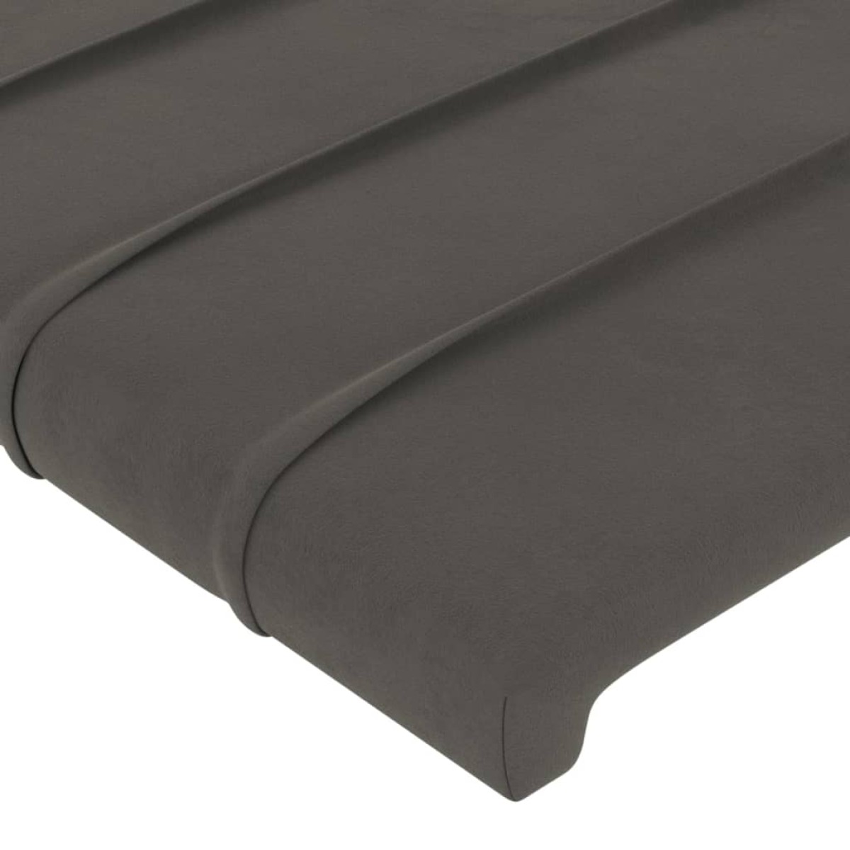 vidaXL Κεφαλάρι με Πτερύγια Σκούρο Γκρι 147x23x118/128 εκ. Βελούδινο