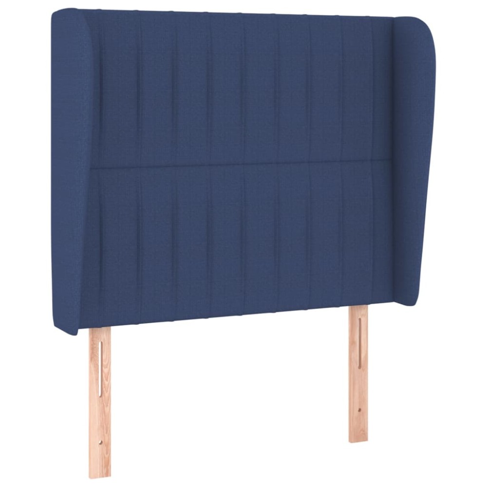 vidaXL Κεφαλάρι με Πτερύγια Μπλε 83x23x118/128 εκ. Υφασμάτινο