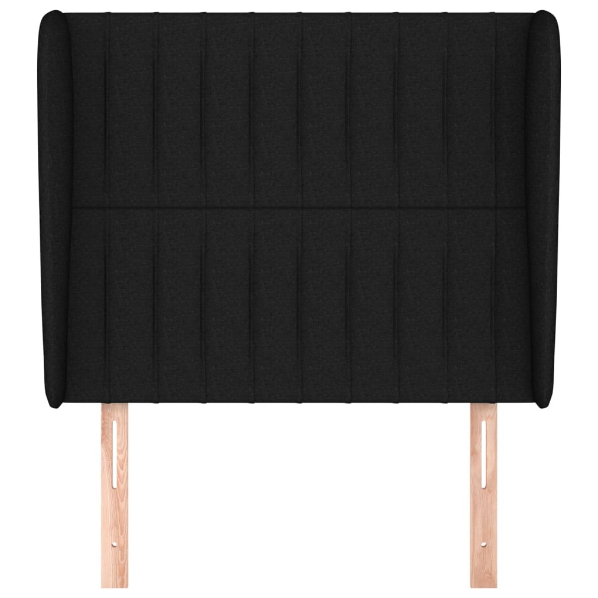 vidaXL Κεφαλάρι με Πτερύγια Μαύρο 93 x 23 x 118/128 εκ. Υφασμάτινο
