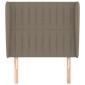 vidaXL Κεφαλάρι με Πτερύγια Taupe 103x23x118/128 εκ. Υφασμάτινο