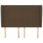 vidaXL Κεφαλάρι με Πτερύγια Σκούρο Καφέ 147x23x118/128 εκ.Υφασμάτινο