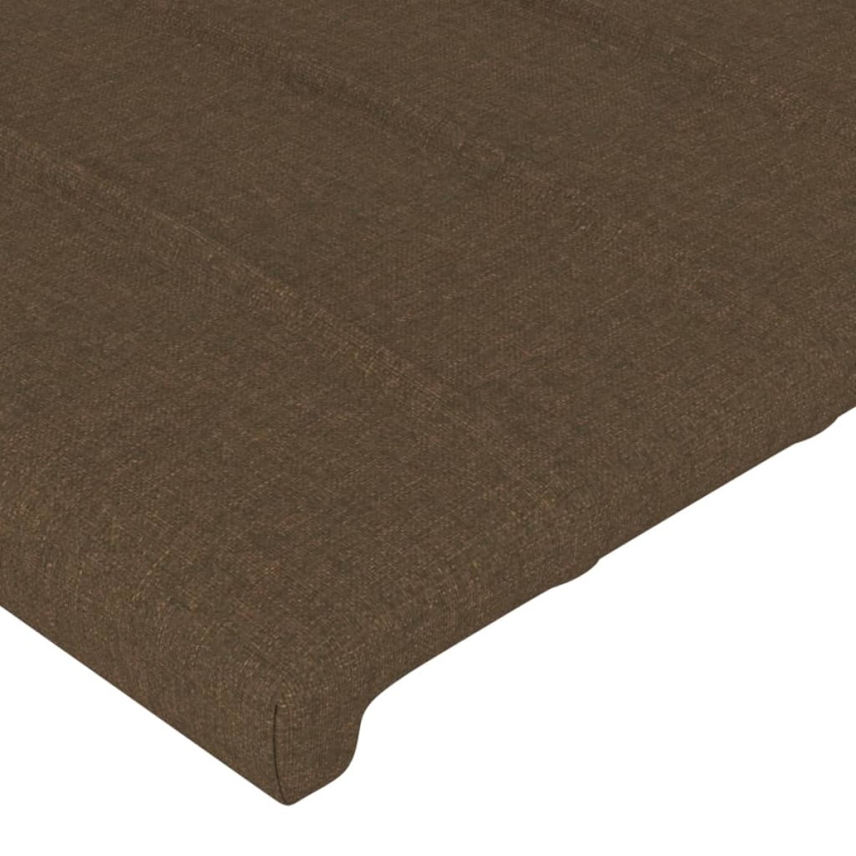vidaXL Κεφαλάρι με Πτερύγια Σκούρο Καφέ 147x23x118/128 εκ.Υφασμάτινο