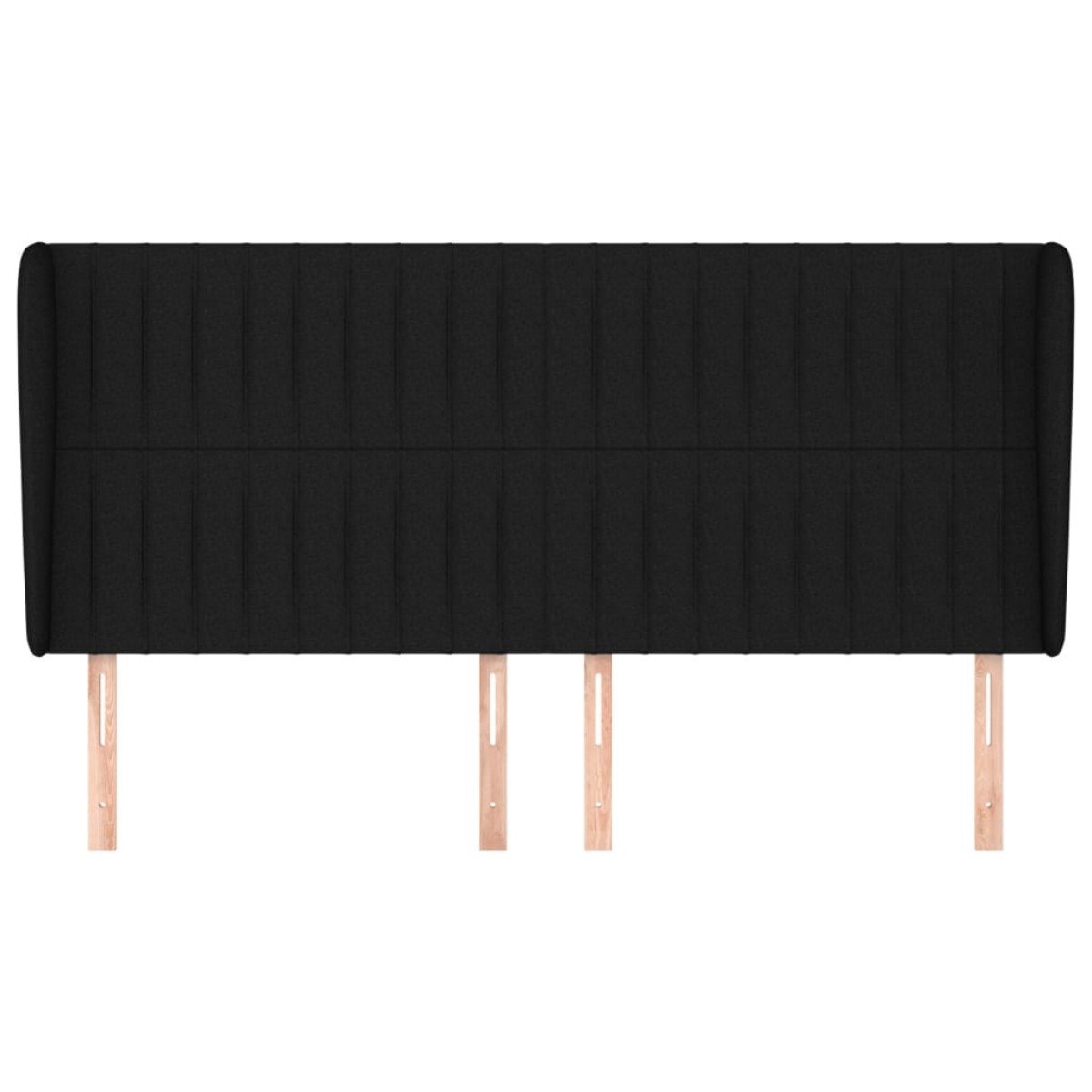 vidaXL Κεφαλάρι με Πτερύγια Μαύρο 163x23x118/128 εκ. Υφασμάτινο