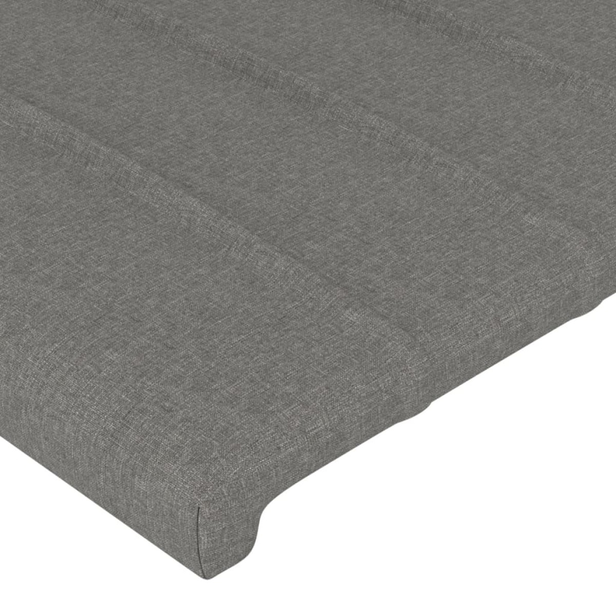 vidaXL Κεφαλάρι με Πτερύγια Σκούρο Γκρι 203x23x118/128 εκ. Υφασμάτινο