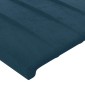 vidaXL Κεφαλάρι με Πτερύγια Σκούρο Μπλε 183x23x118/128 εκ. Βελούδινο