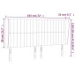 vidaXL Κεφαλάρι με Πτερύγια Σκούρο Μπλε 183x23x118/128 εκ. Βελούδινο