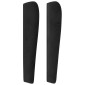 vidaXL Κεφαλάρι με Πτερύγια Μαύρο 203x23x118/128 εκ. Βελούδινο