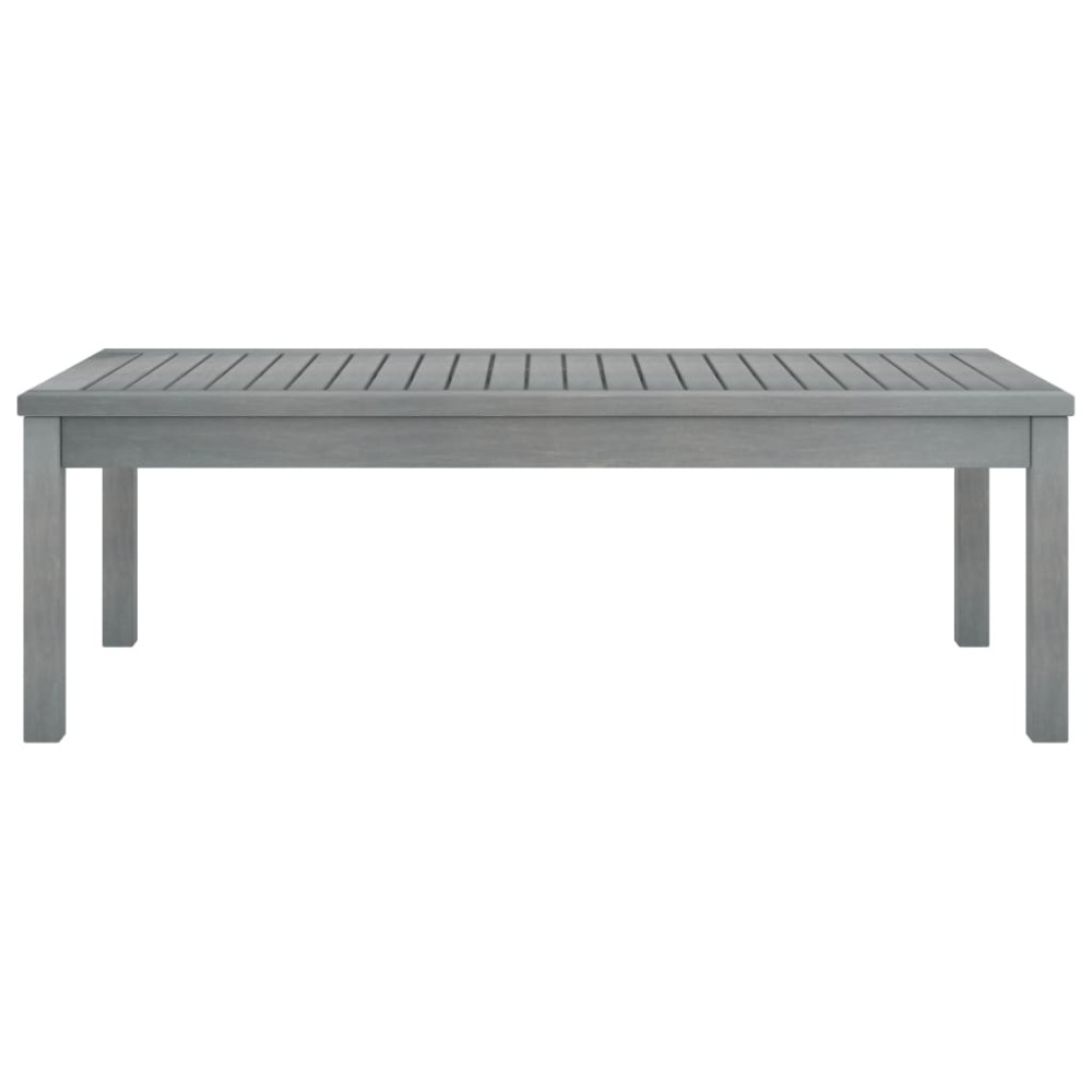 vidaXL Τραπεζάκι Σαλονιού Γκρι 100x50x33 εκ. από Μασίφ Ξύλο Ακακίας