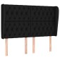 vidaXL Κεφαλάρι με Πτερύγια Μαύρο 147x23x118/128 εκ. Υφασμάτινο