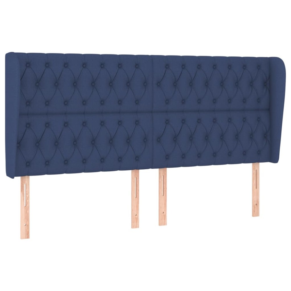 vidaXL Κεφαλάρι με Πτερύγια Μπλε 203x23x118/128 εκ. Υφασμάτινο