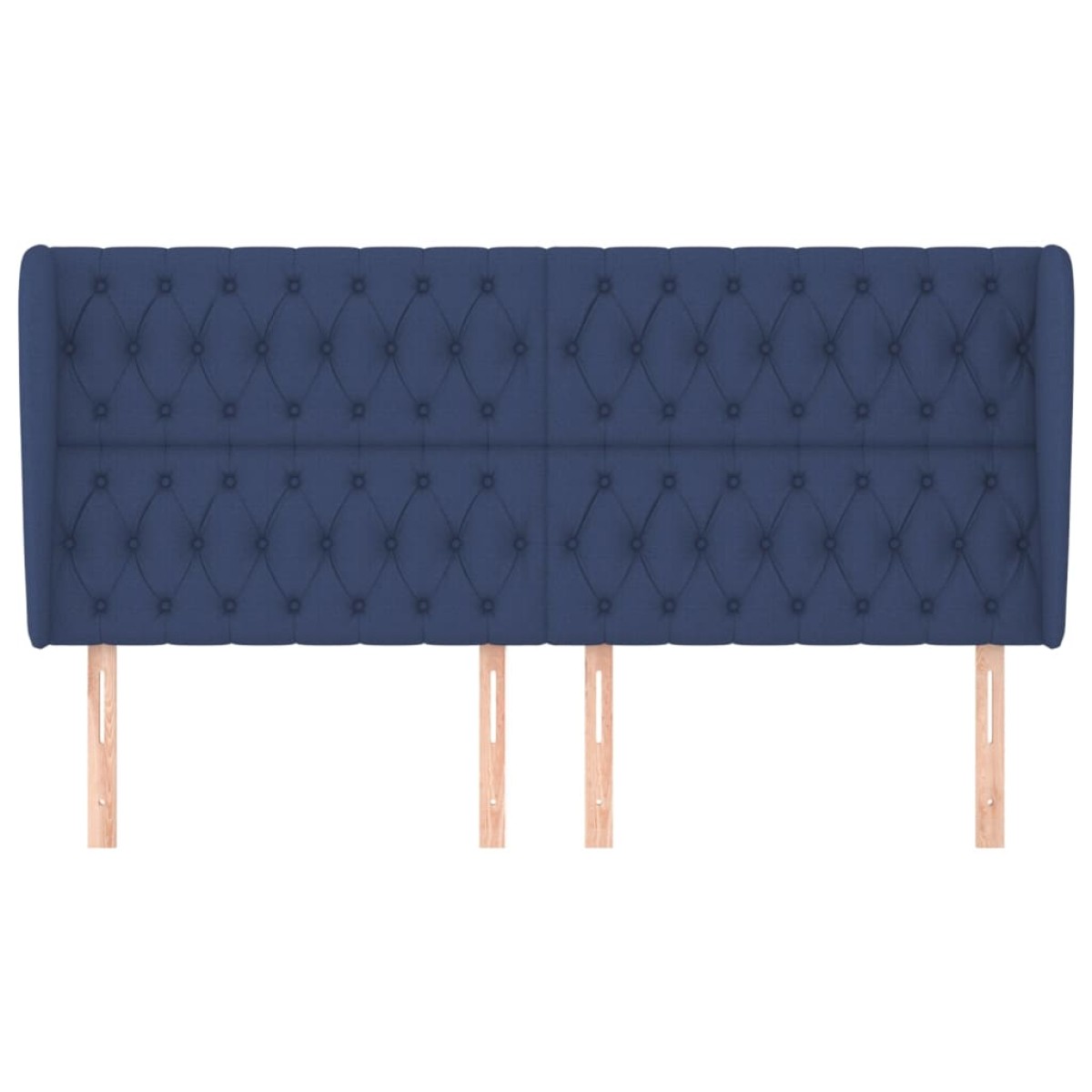 vidaXL Κεφαλάρι με Πτερύγια Μπλε 203x23x118/128 εκ. Υφασμάτινο