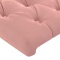 vidaXL Κεφαλάρι με Πτερύγια Ροζ 163x23x118/128 εκ. Βελούδινο