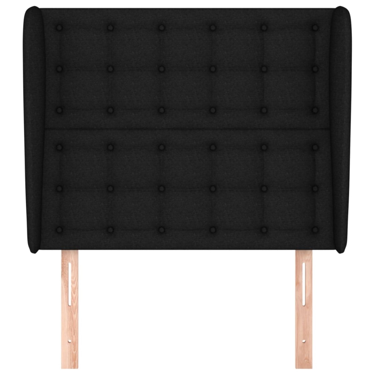 vidaXL Κεφαλάρι με Πτερύγια Μαύρο 93 x 23 x 118/128 εκ. Υφασμάτινο
