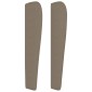 vidaXL Κεφαλάρι με Πτερύγια Taupe 93 x 23 x 118/128 εκ. Υφασμάτινο
