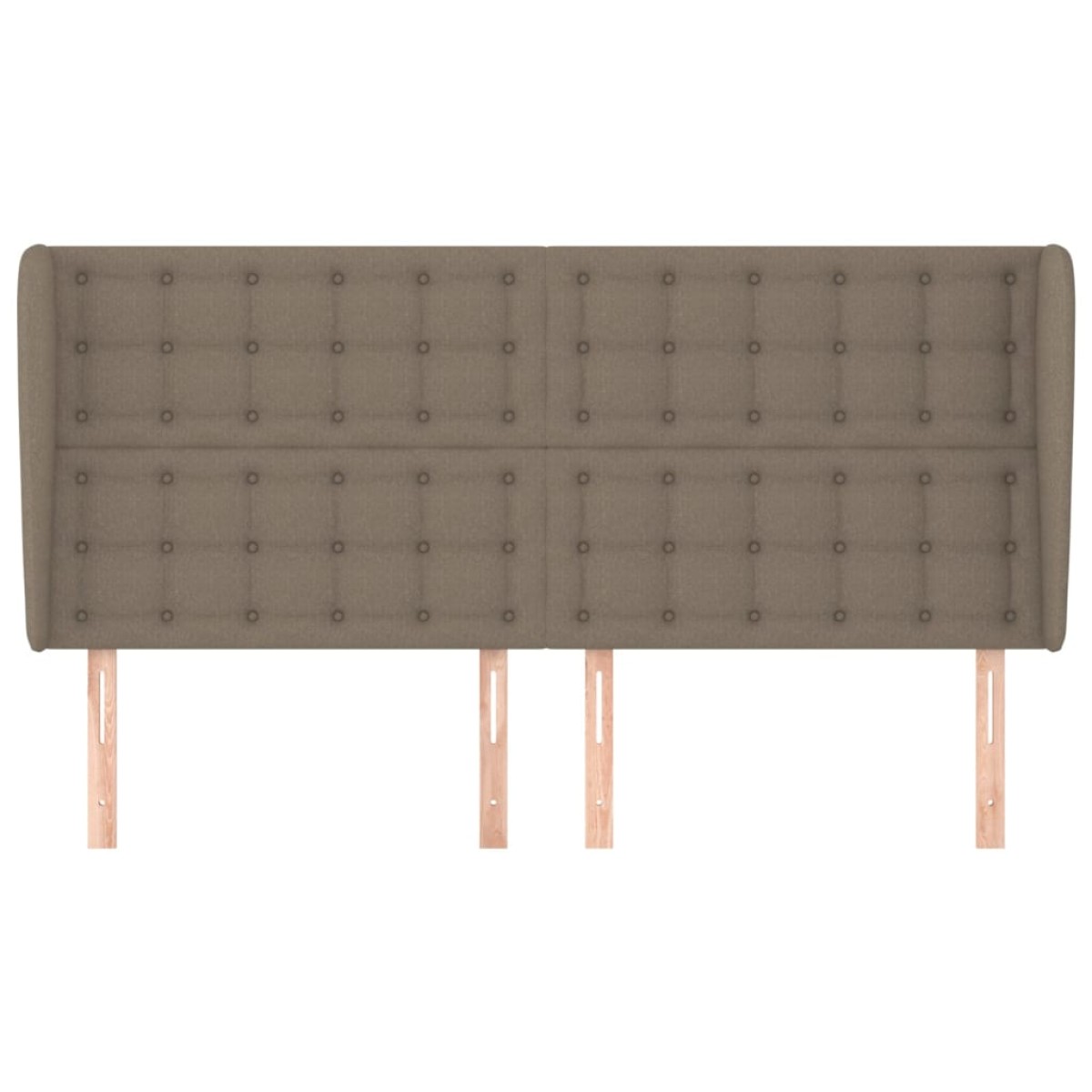vidaXL Κεφαλάρι με Πτερύγια Taupe 163x23x118/128 εκ. Υφασμάτινο