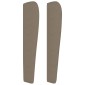 vidaXL Κεφαλάρι με Πτερύγια Taupe 183x23x118/128 εκ. Υφασμάτινο