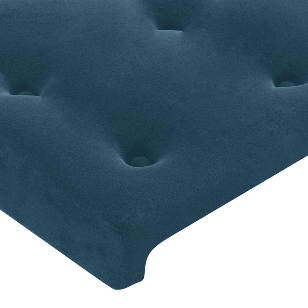 vidaXL Κεφαλάρι με Πτερύγια Σκούρο Μπλε 147x23x118/128 εκ.Βελούδινο