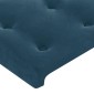 vidaXL Κεφαλάρι με Πτερύγια Σκούρο Μπλε 147x23x118/128 εκ.Βελούδινο