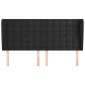 vidaXL Κεφαλάρι με Πτερύγια Μαύρο 203x23x118/128 εκ. Βελούδινο