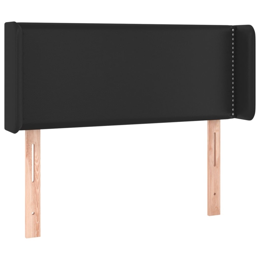 vidaXL Κεφαλάρι με Πτερύγια Μαύρο 103x16x78/88 εκ. Συνθετικό Δέρμα