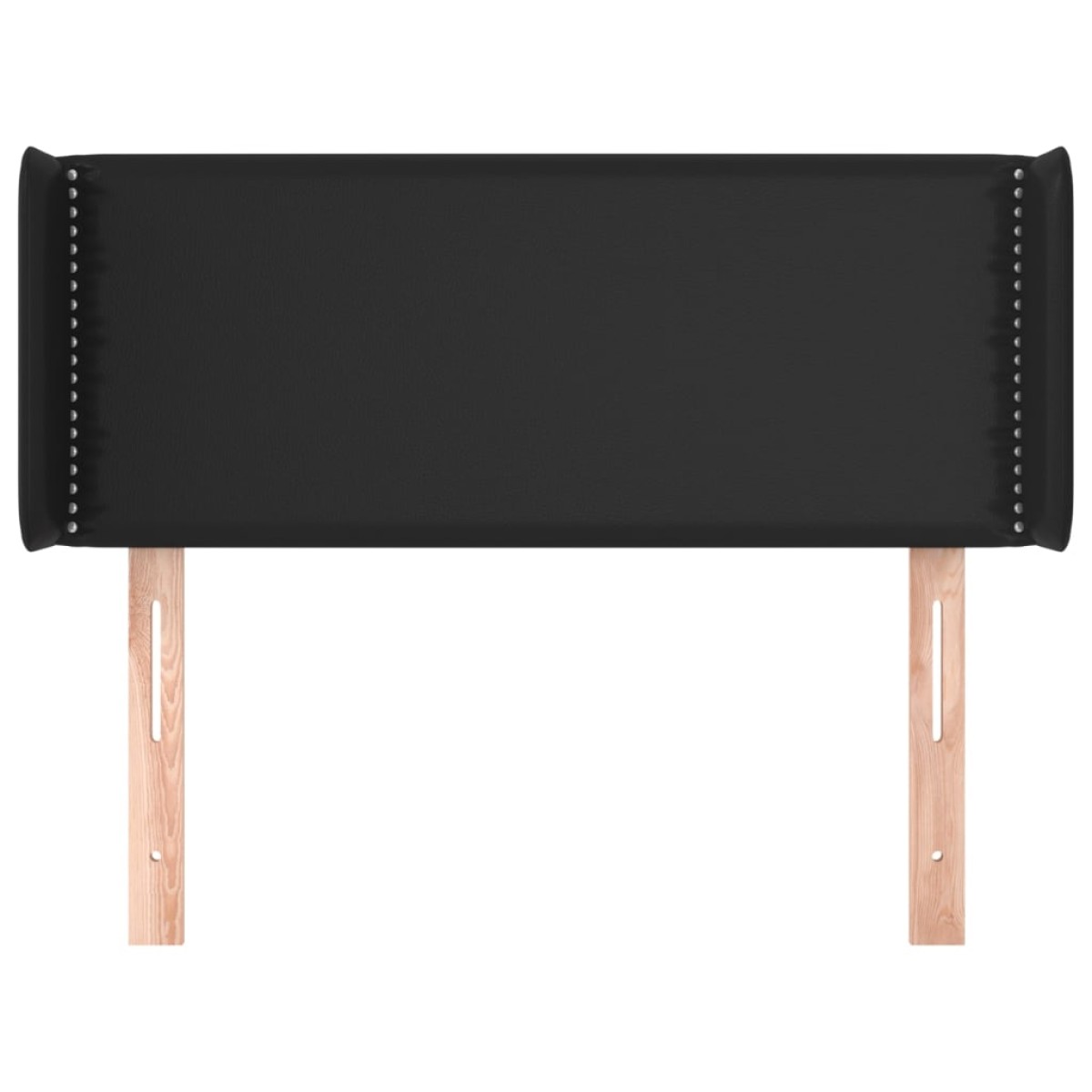 vidaXL Κεφαλάρι με Πτερύγια Μαύρο 103x16x78/88 εκ. Συνθετικό Δέρμα