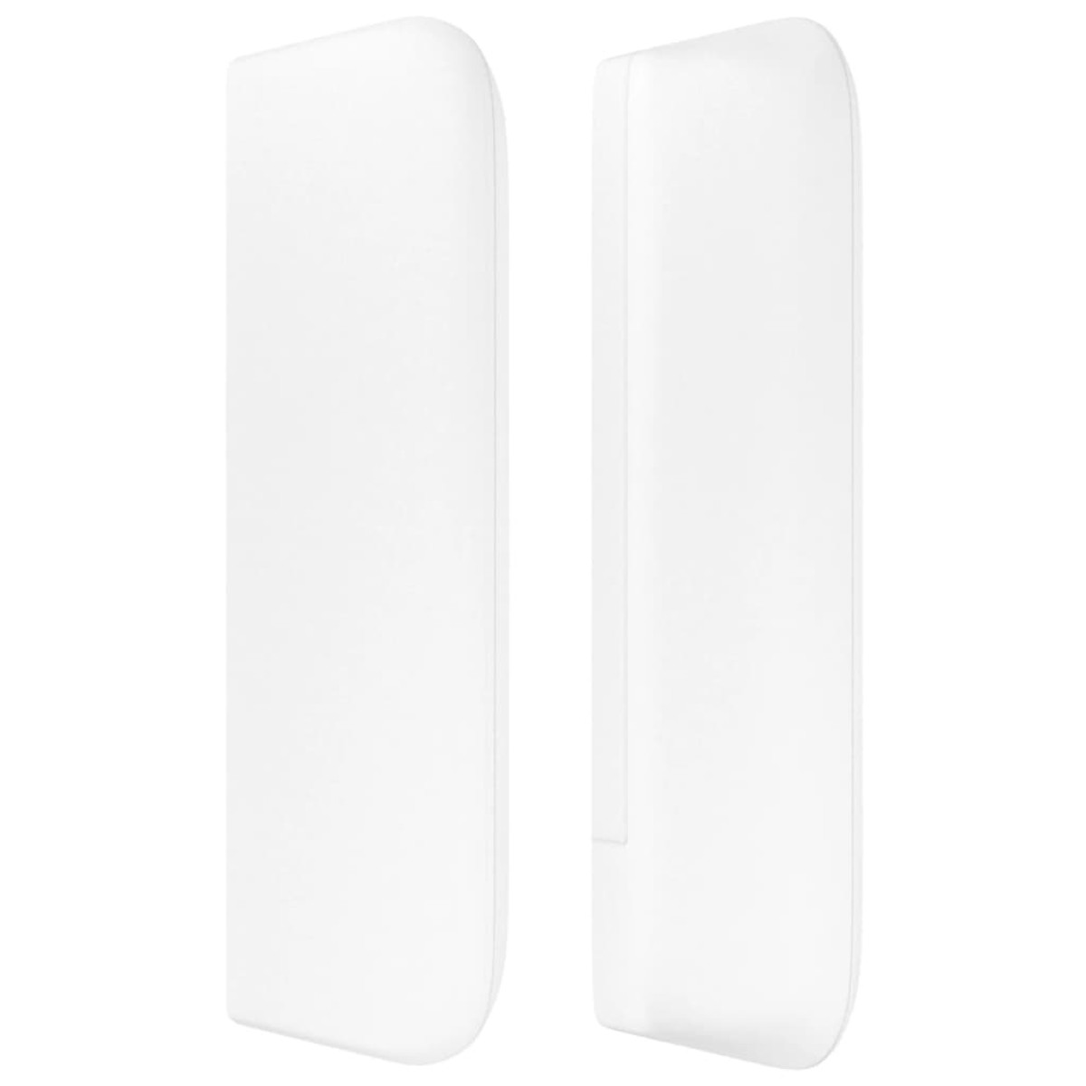 vidaXL Κεφαλάρι με Πτερύγια Λευκό 203x16x78/88 εκ. Συνθετικό Δέρμα