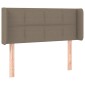 vidaXL Κεφαλάρι με Πτερύγια Taupe 83x16x78/88 εκ. Υφασμάτινο