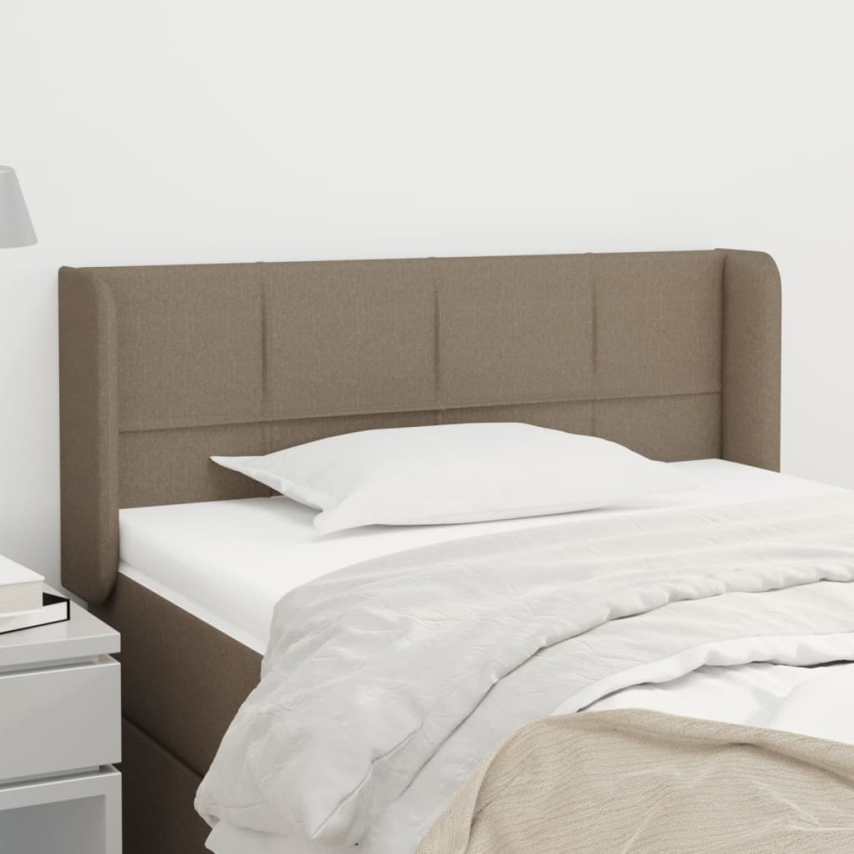vidaXL Κεφαλάρι με Πτερύγια Taupe 93x16x78/88 εκ. Υφασμάτινο