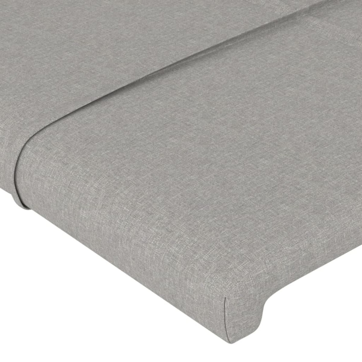vidaXL Κεφαλάρι με Πτερύγια Ανοιχτό Γκρι 103x16x78/88 εκ. Υφασμάτινο