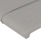 vidaXL Κεφαλάρι με Πτερύγια Ανοιχτό Γκρι 103x16x78/88 εκ. Υφασμάτινο