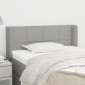 vidaXL Κεφαλάρι με Πτερύγια Ανοιχτό Γκρι 103x16x78/88 εκ. Υφασμάτινο