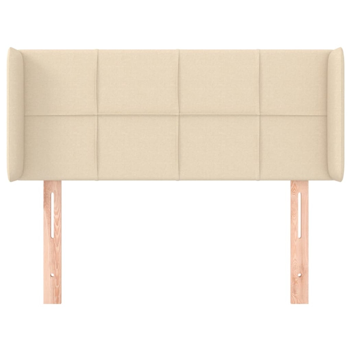 vidaXL Κεφαλάρι με Πτερύγια Κρεμ 103x16x78/88 εκ. Υφασμάτινο