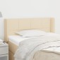 vidaXL Κεφαλάρι με Πτερύγια Κρεμ 103x16x78/88 εκ. Υφασμάτινο