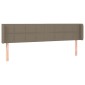 vidaXL Κεφαλάρι με Πτερύγια Taupe 163x16x78/88 εκ. Υφασμάτινο