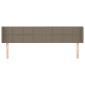 vidaXL Κεφαλάρι με Πτερύγια Taupe 163x16x78/88 εκ. Υφασμάτινο