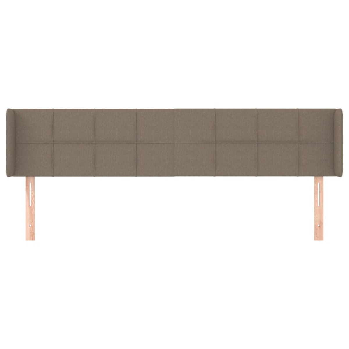 vidaXL Κεφαλάρι με Πτερύγια Taupe 183x16x78/88 εκ. Υφασμάτινο