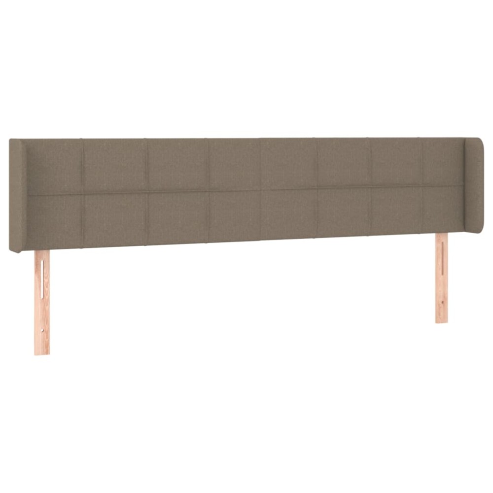 vidaXL Κεφαλάρι με Πτερύγια Taupe 203x16x78/88 εκ. Υφασμάτινο
